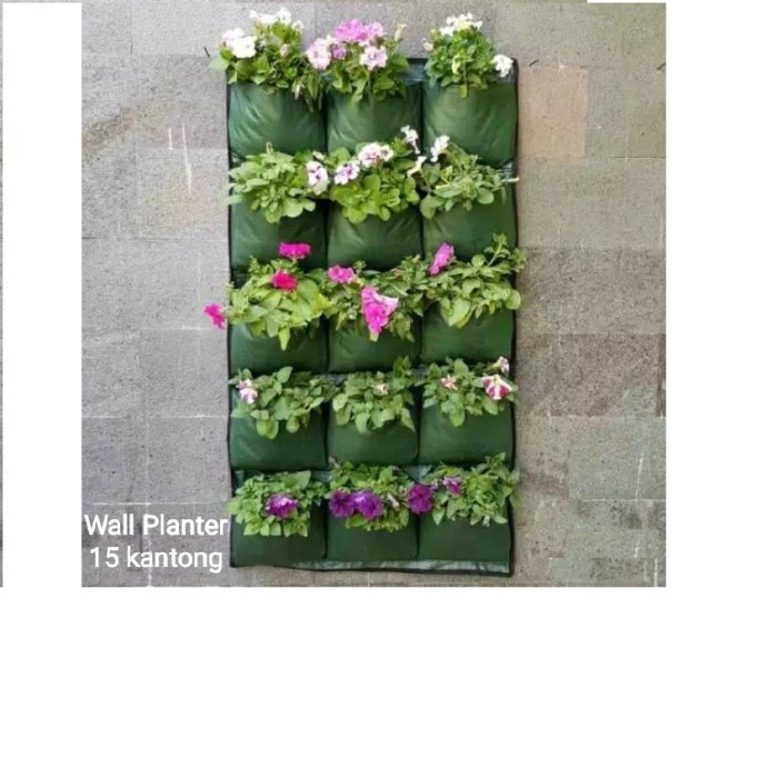 Pot Kantong Tanaman Dinding Wall Planter Bag