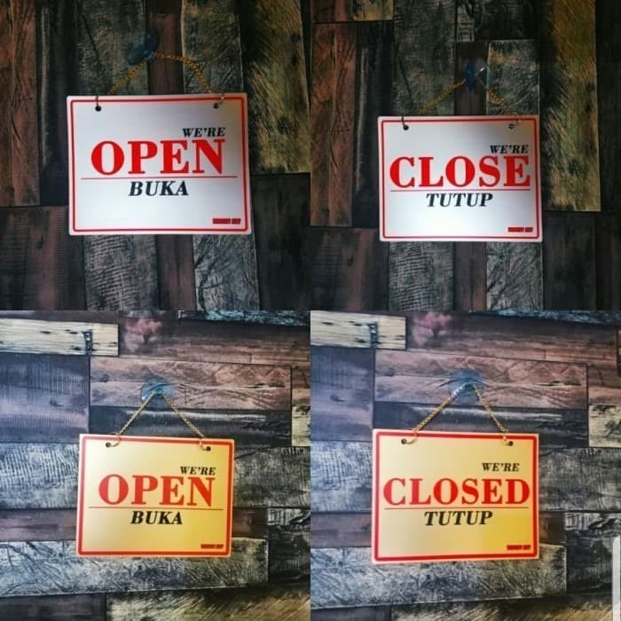 

Sign Label O N Close Buka N Tutup Ukuran 18X28Cm