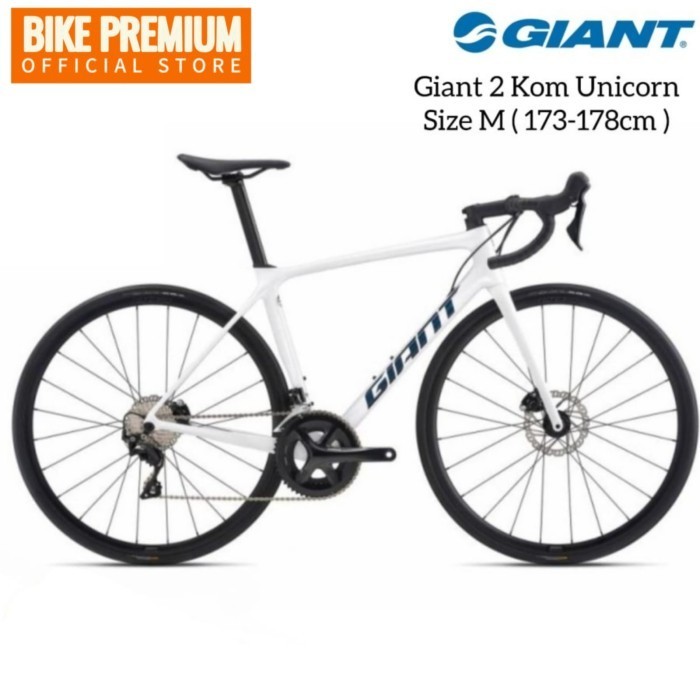 Sepeda balap Roadbike Giant TCR Advanced 2 Kom Unicorn White