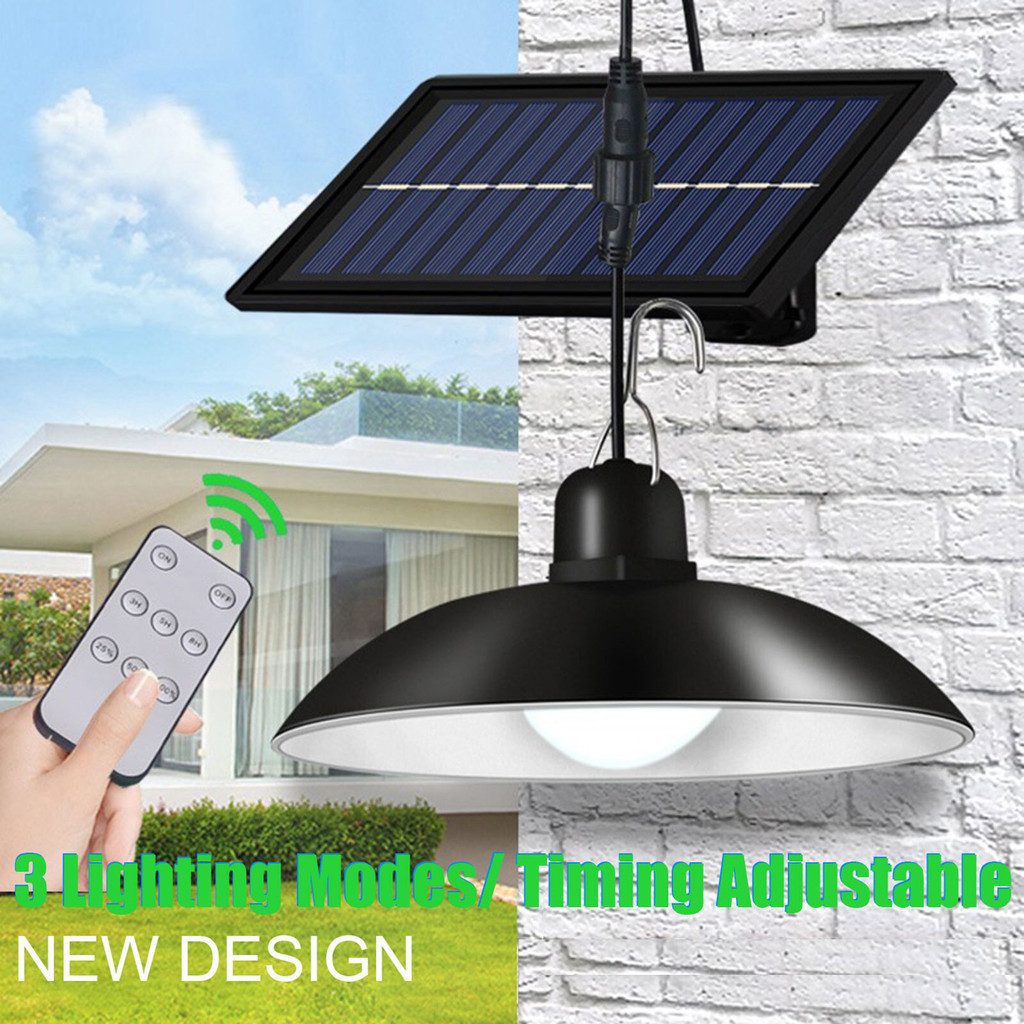 Double Lampu Surya Lampu Outdoor Solar Pendant Light Outdoor Indoor Solar Lamp Dengan Garis Lampu Ga