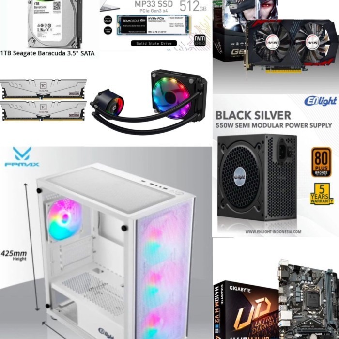 Komputer Rakitan Gaming Intel Core I5-12400F Ddr4 / Pc Rakitan Gaming