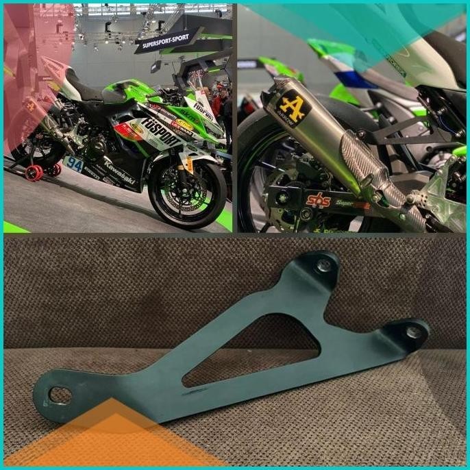hanger knalpot new ninja 250 2018 fi merk arrow original made in italy
