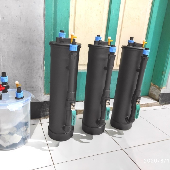 Tabung Canister + Mesin Ukuran Tinggi 40Cm Aquarium Filter Diy