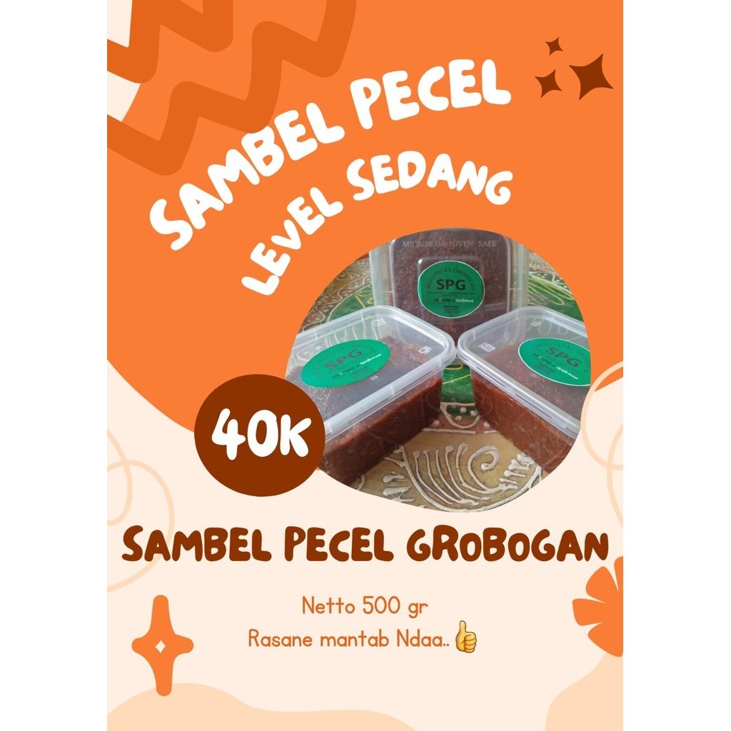 

Sambel/Bumbu Pecel Grobogan Level Sedang 500gr