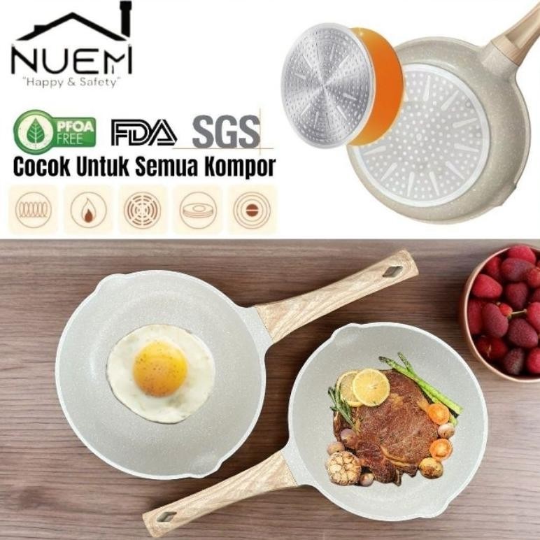 NUEMI Teflon Wajan Granite Coating Anti Lengket / Wajan Anti Lengket / Frypan / Teflon Anti Lengket 