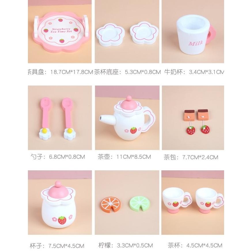 Mother Garden Tea Time Set Mainan Edukasi Anak Kayu Wooden Toys