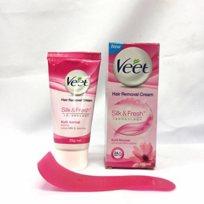 Veet Hair Removal Cream Kulit Normal 25Gr Krim Perontok Bulu Permanen