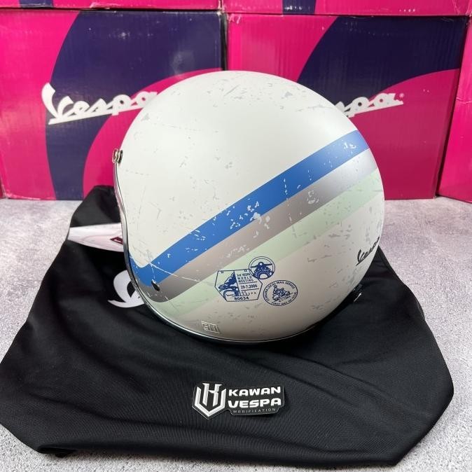 Helm Vespa Original Heritage Bianco