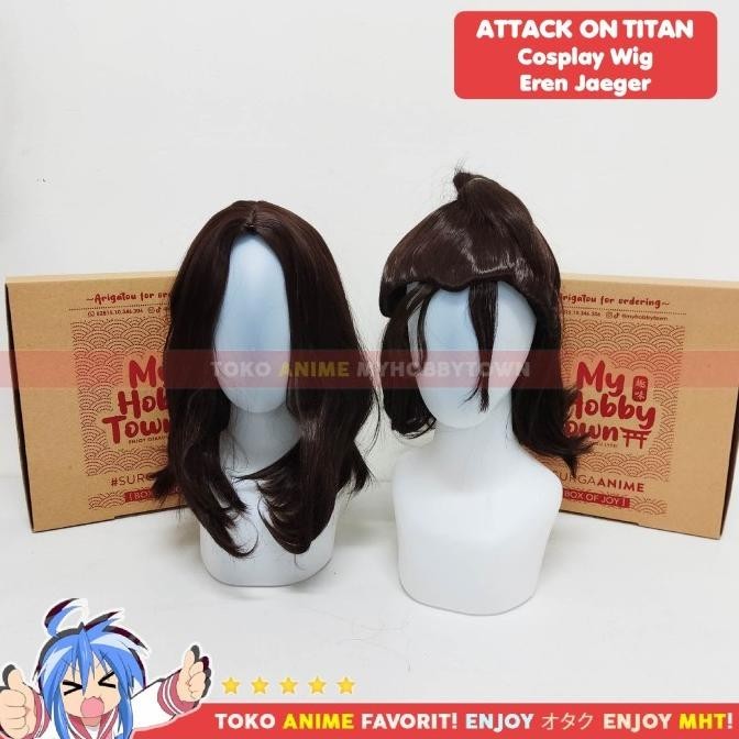 Wig Cosplay Anime Attack On Titan Aot : Eren Yeager Final Season