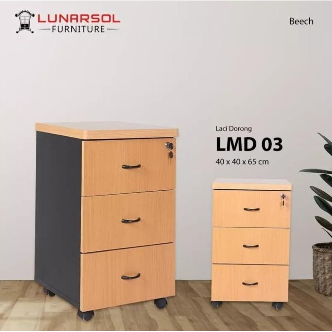 Laci Kantor Dorong Rak Arsip File Berkas Office LMD 03 Lunar