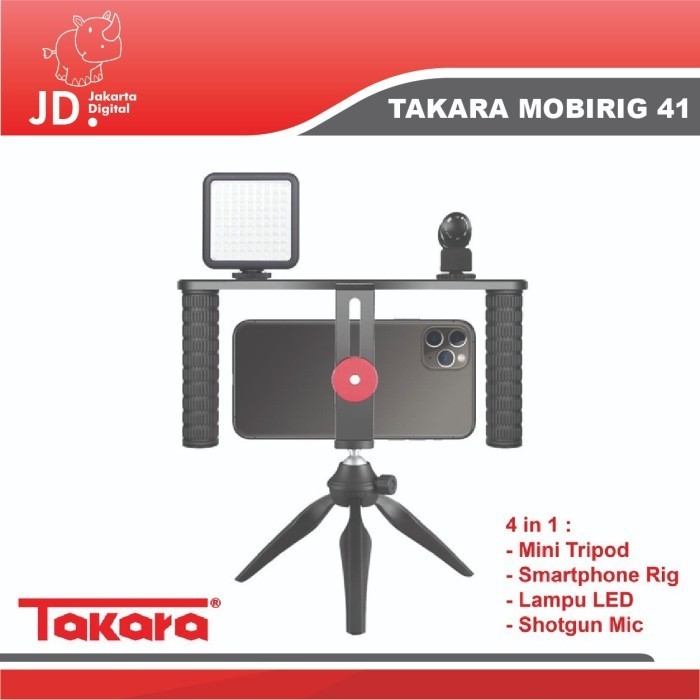 Terbaru Paket Vlog Takara Mobirig 41 Youtuber 4 In 1 Paket Vlog For Hp Promo Terlaris