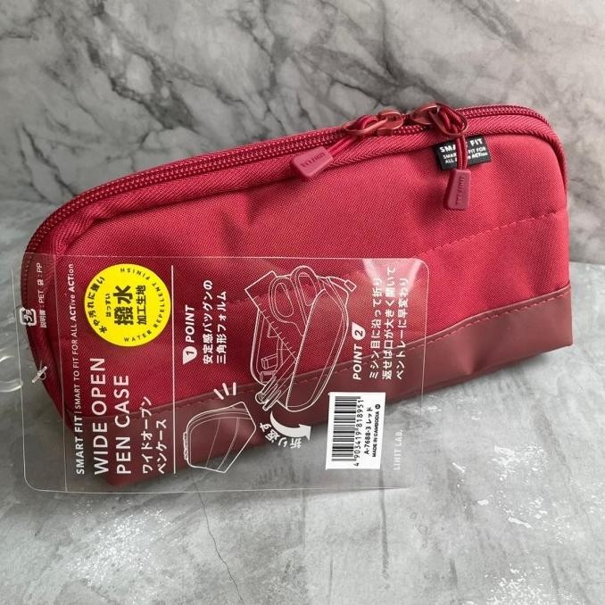 

LIHIT LAB A-7688 Cordura Smart Fit Wide Open Pen Case/ Tempat Pensil