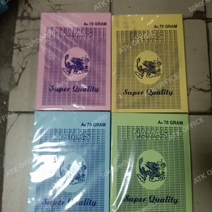 

Kertas Hvs Warna A4 70 gram Kertas Warna Namas