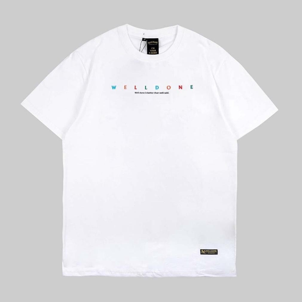 Diskon Tshirt Baju Kaos Distro Welldone Typo Kaos Distro Pria Wanita