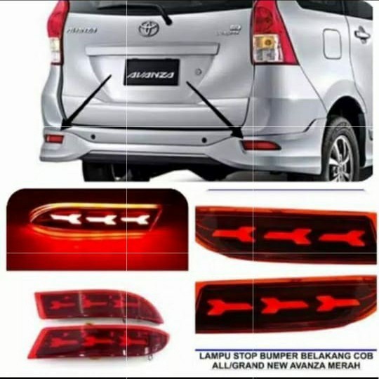 Lampu Bemper Belakang All New Avanza Type G Running