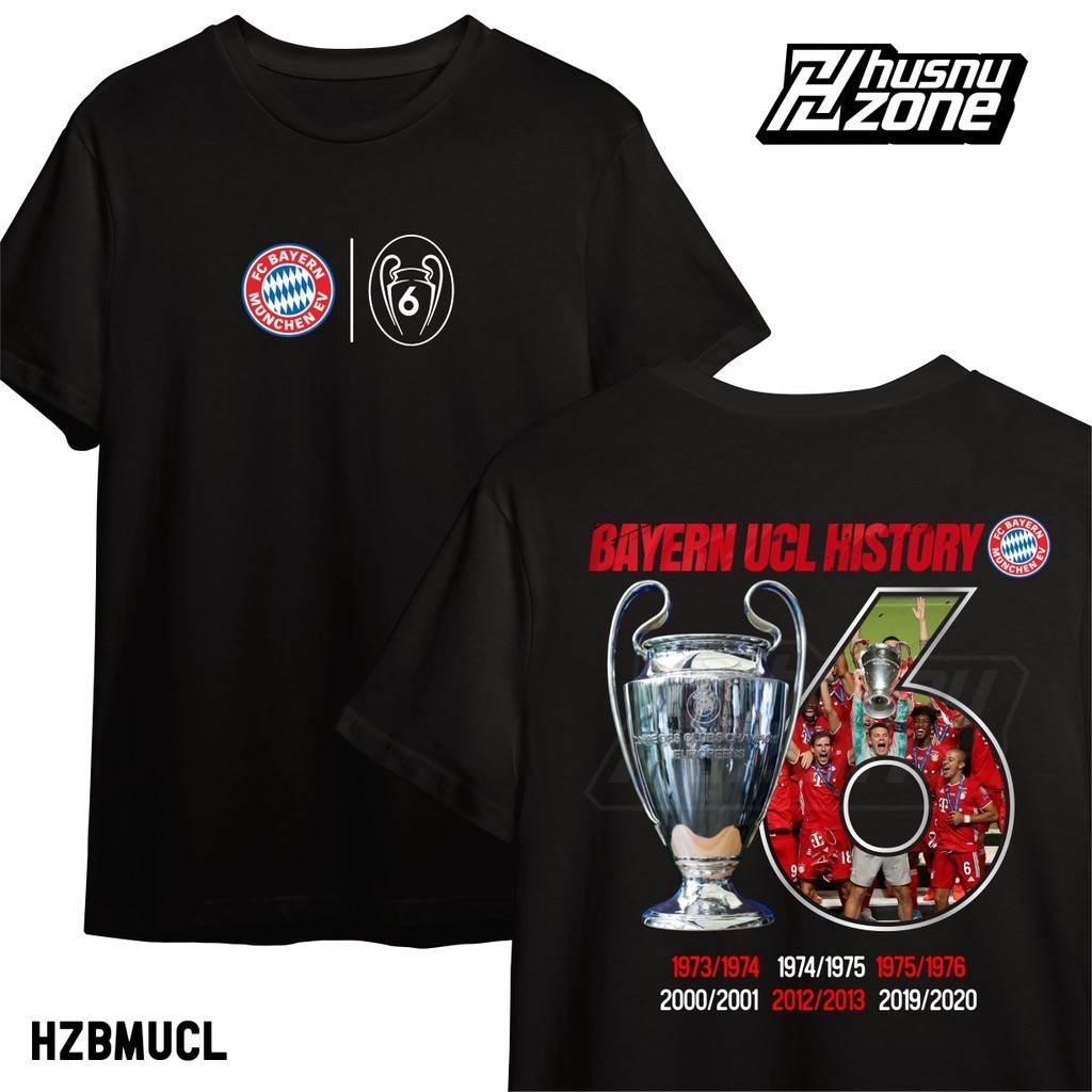 Kaos Bayern Munchen Munich Juara Liga Champions Eropa UEFA Champions League baju fans bola football 