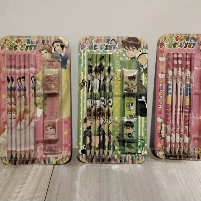 

------] Pinsil 12warna set