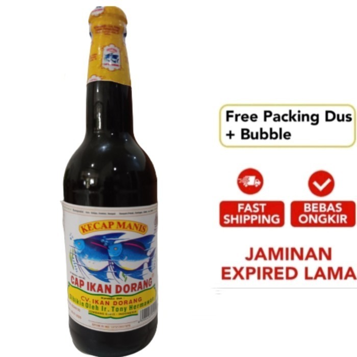 

Kecap Manis Cap Ikan Dorang Botol Kaca 600 Ml