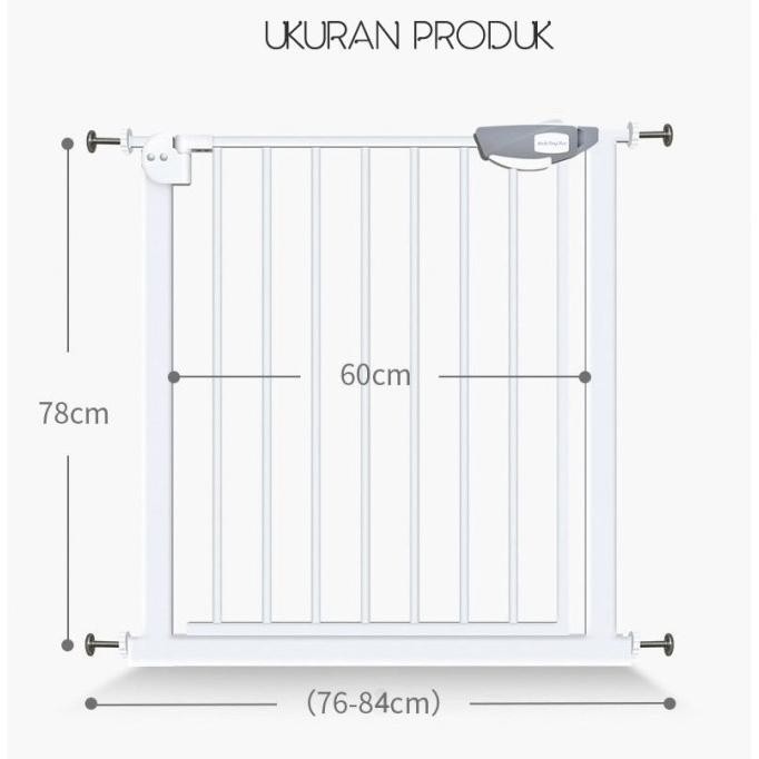 Kuru Baby Gate | Pagar Bayi Safety Guard Pintu Pembatas Tangga