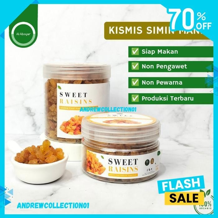 

KISMIS MANIS KEMASAN TOPLES PREMIUM OLEH-OLEH HAJI DAN UMROH TERJAMIN BEST