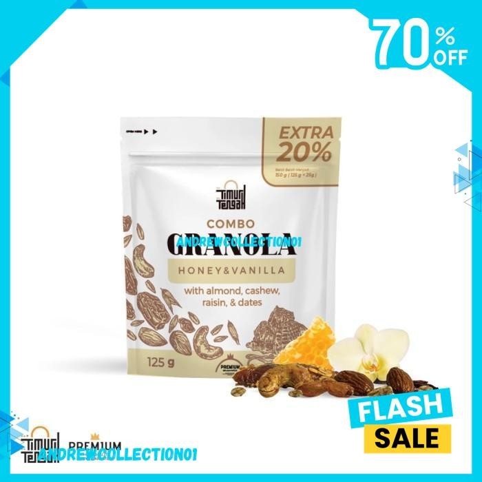 

GRANOLA PREMIUM TIMUR TENGAH 125 GR SEREAL MAKANAN SARAPAN DIET SEHAT BEST SELLER