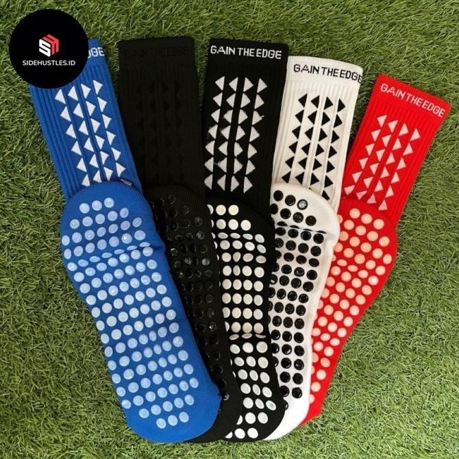 Kaos Kaki Anti Slip Gain The Edge Official Grip Socks Mid Calf