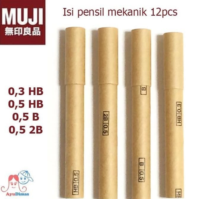 

Muji Smooth Sharp Core Hb 0.3Mm 12Pcs - Isi Pensil Mekanik