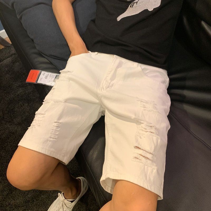 Celana Pendek Celana Pantai Crop Kasual Korea Tipis