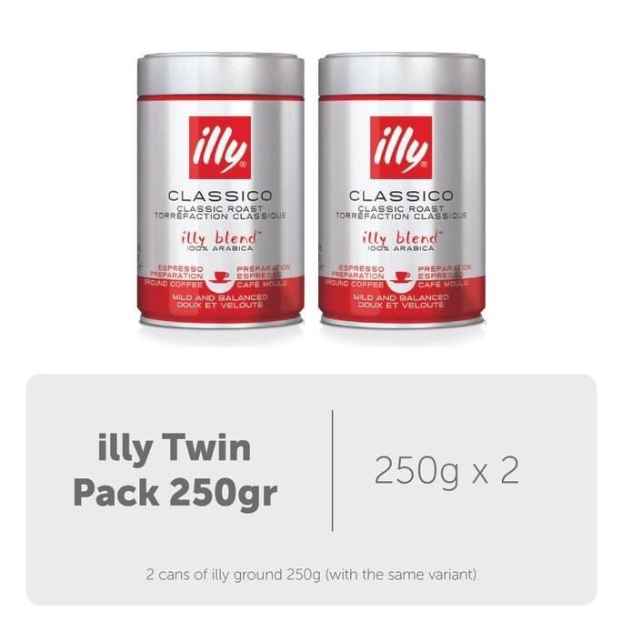 

Illy Coffee - Double Pack Ground Coffee - 2X250Gr