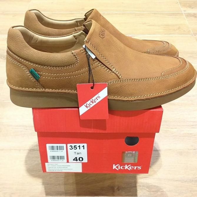 Sepatu Pria Kickers 3511 Tan Original Kulit Asliu