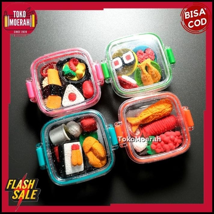 

GRATIS ONGKIR PENGHAPUS LUCU PENGHAPUS SUSHI BOX MEAL MINI UNIK ERASER HAPUSAN MURAH