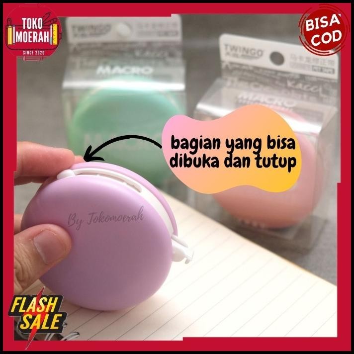 

DISKON CORRECTION TAPE MAKARON TIP X UNIK LUCU MACARON IMUT TIP EX MURAH COD