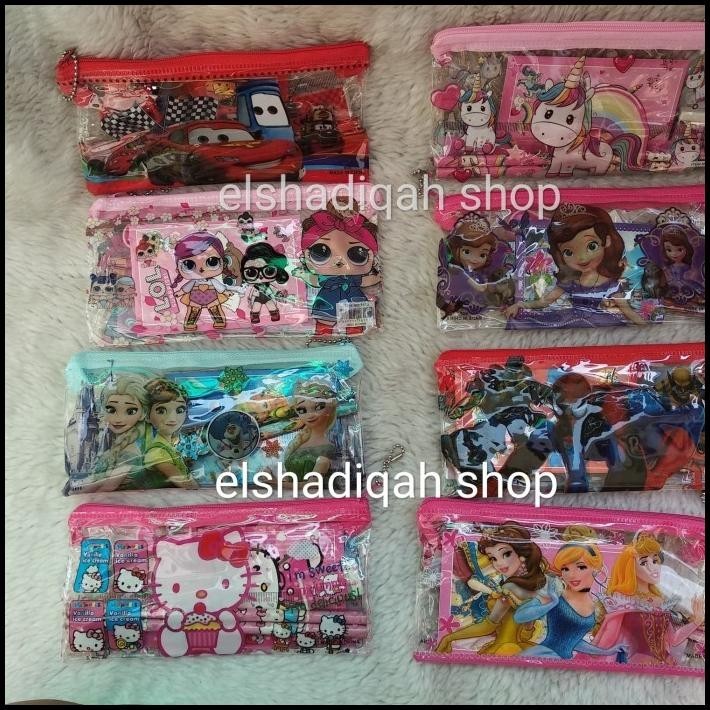 

BEST DEAL TEMPAT PENSIL SET BENTUK DOMPET - KADO ULTAH - SOUVENIR ULTAH
