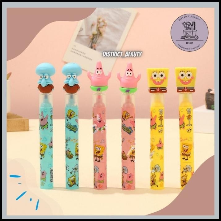

TERMURAH HIGHLIGHTER SUSUN SPONGEBOB SQUIDWARD PATRICK HIGHLIGHTER 3 SUSUN !
