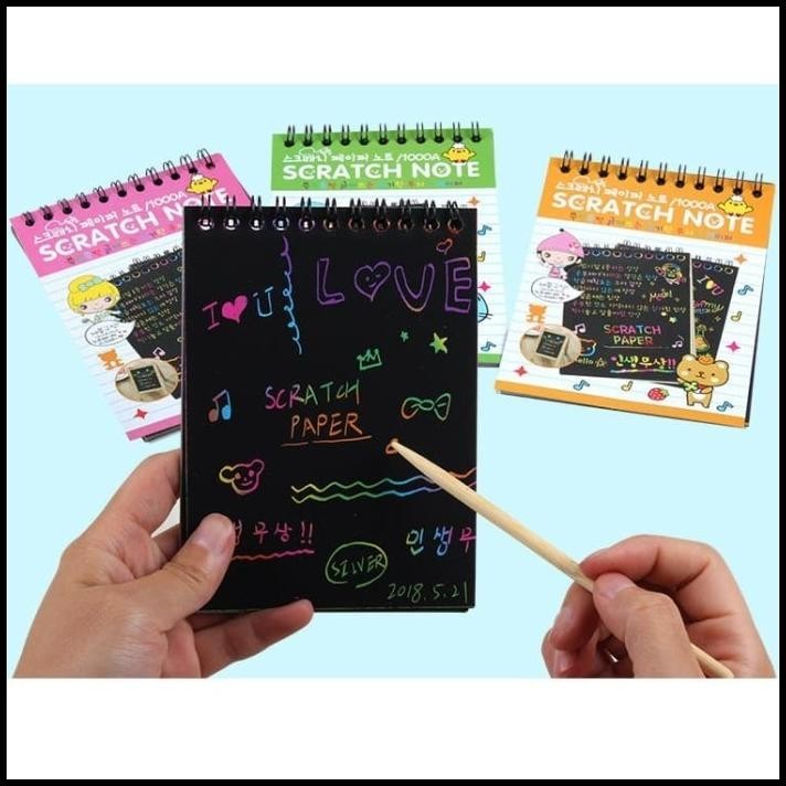 

TERMURAH SCRATCH NOTE AB05 KERTAS GAMBAR KREATIVITAS ANAK