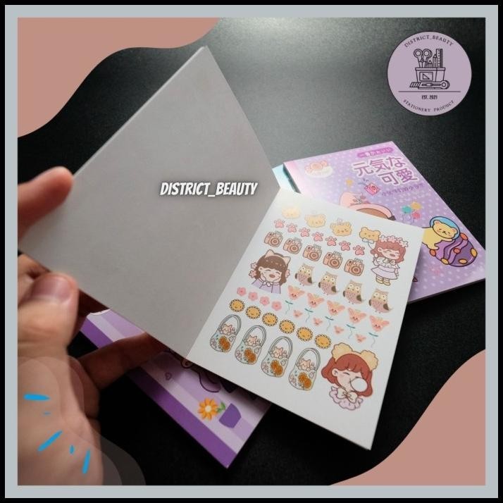 

BEST DEAL BUKU STIKER ZKP - MS NOTEBOOK STIKER FULL BELOM DICUTTING STIKER CUTE !!