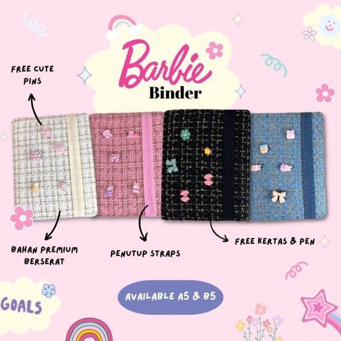 

Barbie Cute Binder Premium Straps A5 B5 Kualitas Premium