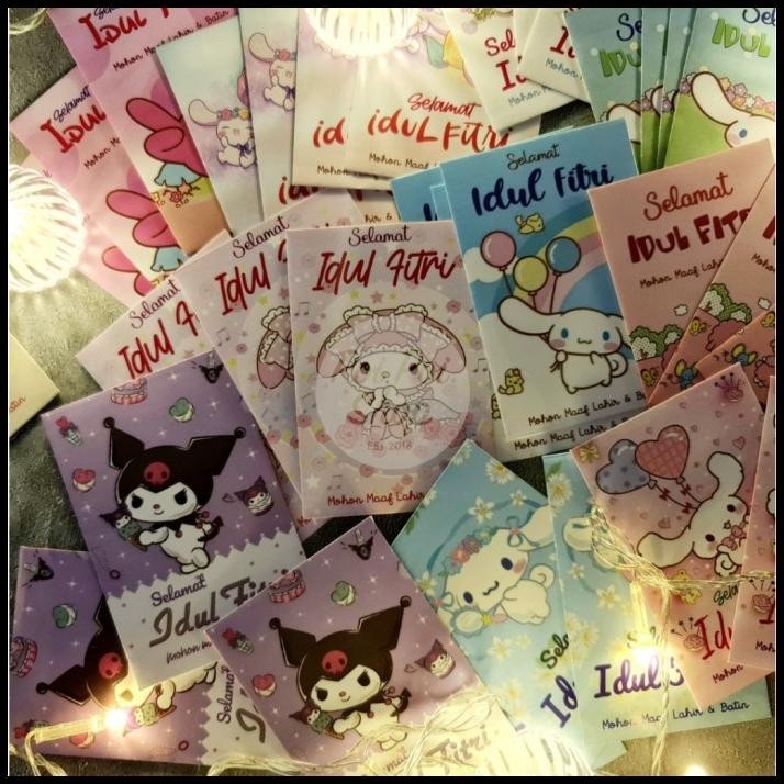 

TERBARU AMPLOP LEBARAN IDUL FITRI THR 2024 ISI 50 PENDEK SANRIO KARTUN KUROMI !!