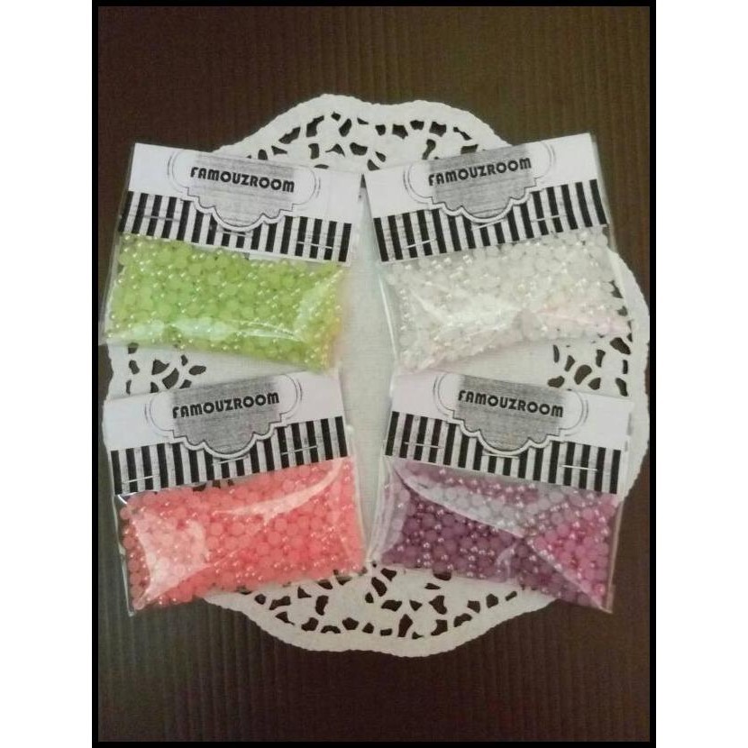 

DISKON HALFPEARL 3MM (5 GRAM) FOR DECO CASE !!!