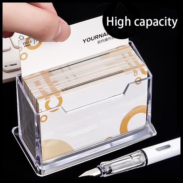 

TERMURAH STAND KARTU NAMA AKRILIK / TEMPAT NAME CARD ACRYLIC HOLDER KOTAK 5PCS !!!!!