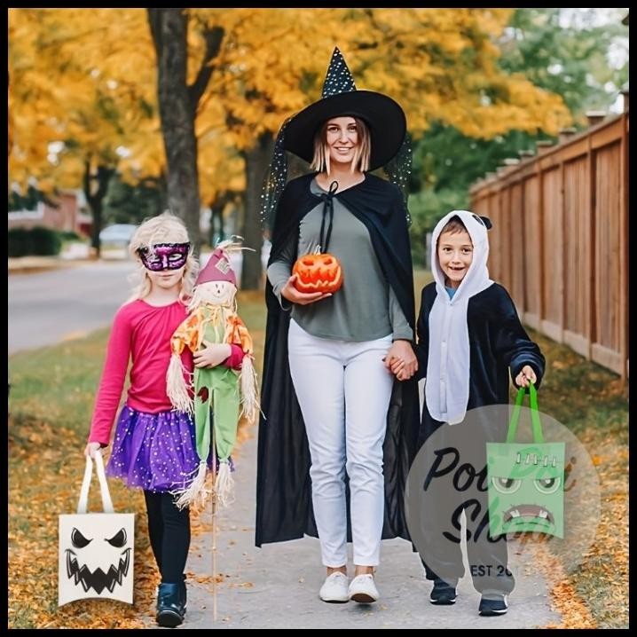 

BEST DEAL TAS PVC SOUVENIR HALLOWEEN TRICK OR TREAT SHOPPING GOODIE BAG HALOWEEN !