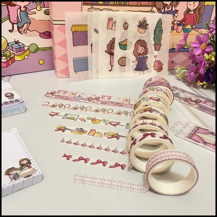 

GRATIS ONGKIR PAKET JURNAL 7 IN 1 SWEET HEART CAKE SHOP SUPER LENGKAP FANCY TERMURAH !!!!