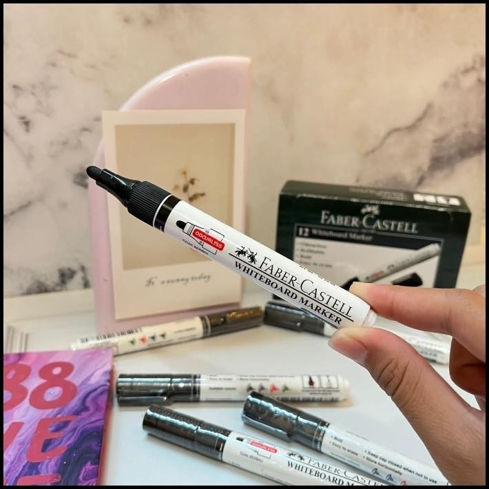 

TERMURAH SPIDOL WHITEBOARD FABER CASTELL MARKER PAPAN TULIS KUALITAS TERJAMIN !!!