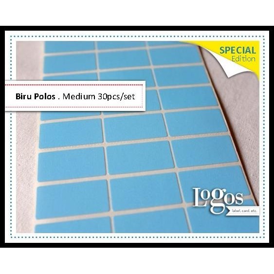 

TERBARU BIRU POLOS MEDIUM. SPECIAL EDITION. STICKER LABEL NAMA ANAK WATERPROOF !!!!!!!