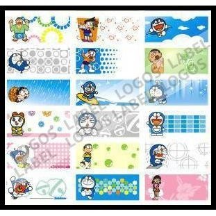 TERBARU DORAEMON STICKER MEDIUM NAME LABEL. STIKER KARAKTER NOBITA, SHIZUKA, SUNEO, GIANT, LUCU NAMA