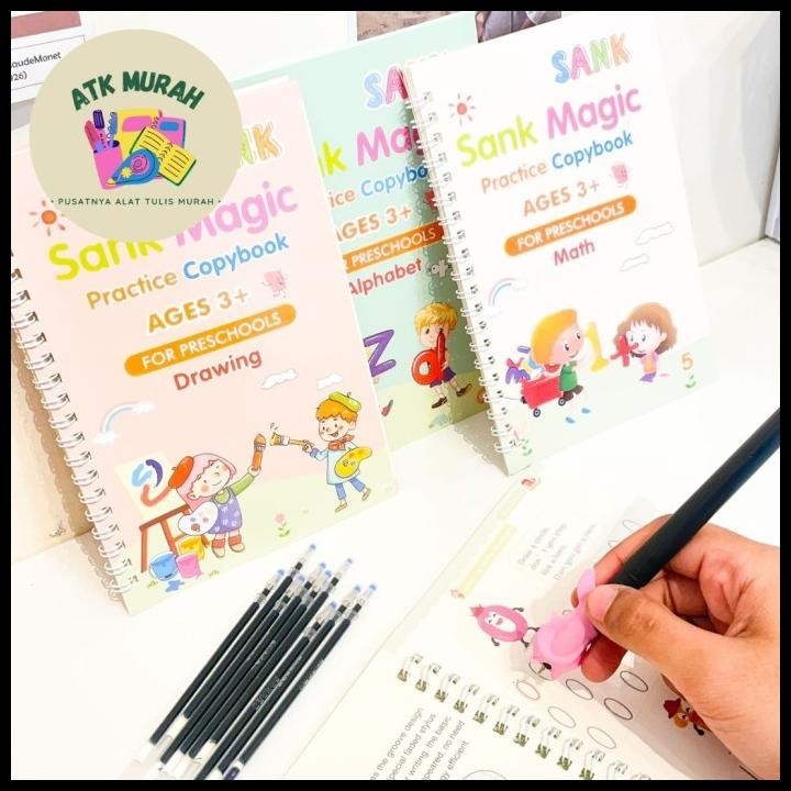 

HOT DEAL PROMO!!! PAKET 4 BUKU SANK BOOK GRATIS PULPEN DAN 10 REFILL TERMURAH !