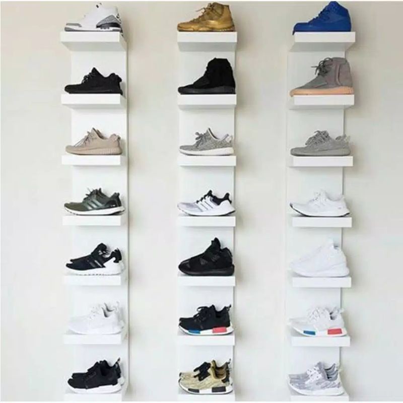 promo rak dinding multi fungsi/rak sepatu/rak tas/rak kosmetik 7 susun estetik