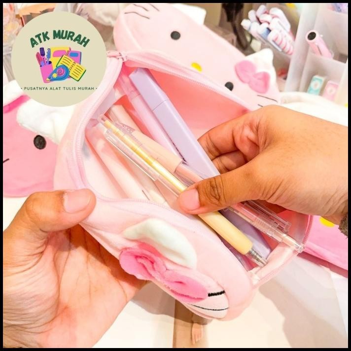 

HOT DEAL KOTAK PENSIL HELLO KITTY PLUSHIE PENCIL CASE TEMPAT ALAT TULIS STATION