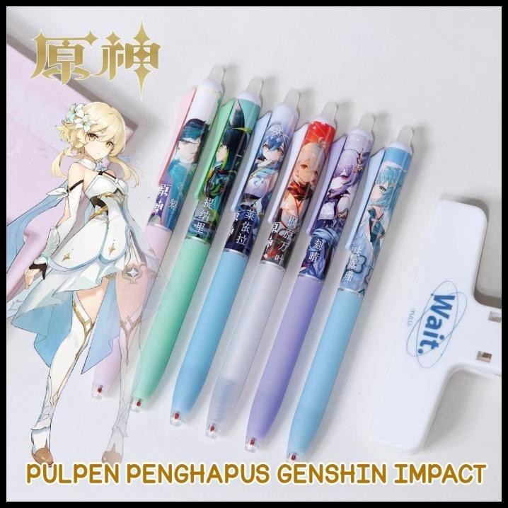 

TERMURAH PULPEN PENGHAPUS GENSHIN IMPACT TINTA BIRU 0.5MM | PEN TINTA BIRU | KM !!!!!!!