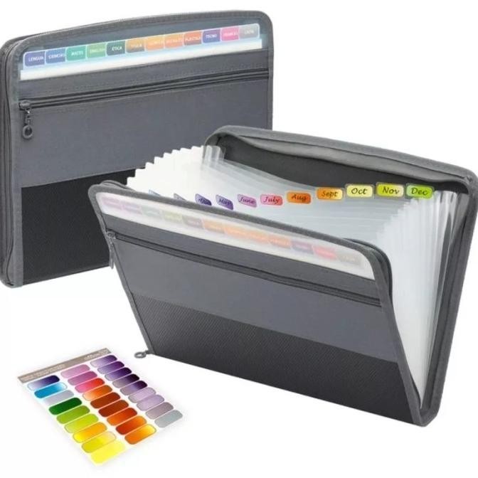 

File 13 Pocket Folder/Map File Ukuran A4 Untuk Penyimpanan Dokumen Kualitas Premium